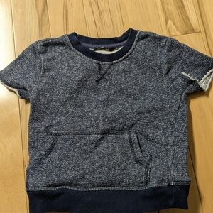 Carter's Heathered Blue Short Sleeve Sweatshirt